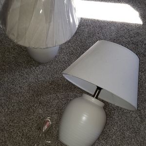 (×2) Turned Ceramic Table Lamp White - Threshold